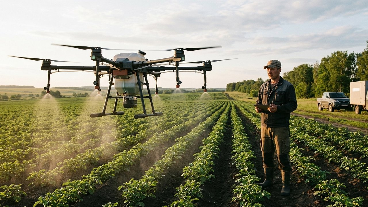 Rostec lança drones agrícolas para automatizar tarefas no campo