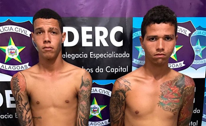 Caio César Lins Bezerra, 20 anos e Diego da Silva, 18 anos. (Fotos: Ascom/PC)