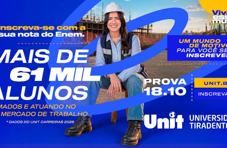 No primeiro semestre de 2027, a Unit já oferece cursos no formato semipresencial em quatro campi.