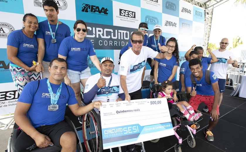 Circuito de corrida SESI reúne mais de 3 mil atletas em Maceió e premia vencedores