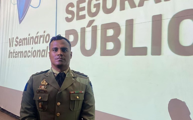 Oficial da PMAL apresenta artigo em seminário internacional de Segurança Pública