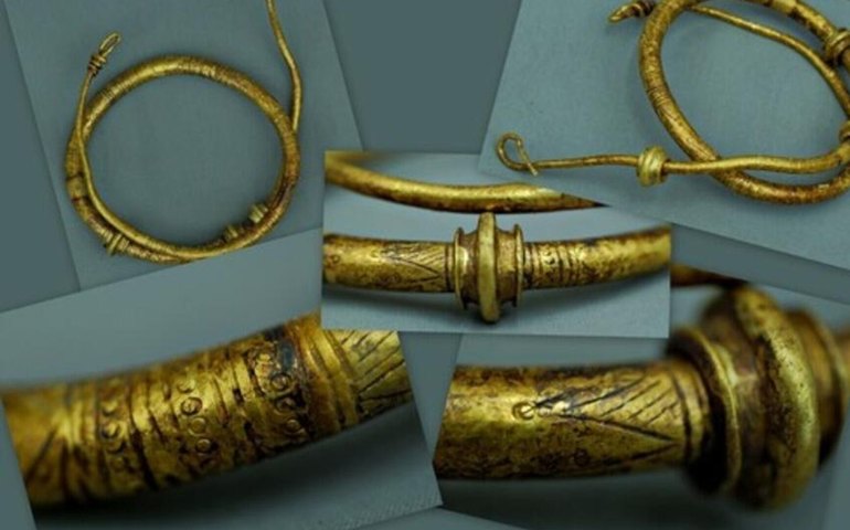 Homem encontra colares de ouro de 3 mil anos usando detector de metais na Romênia