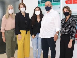 Cristina Suruagy, Clarisse Barreiros, Ana Júlia, José Carlos Lyra e Dayse Teixeira - Assessoria