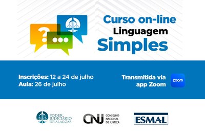TJAL promove formação sobre linguagem judicial ética e simples