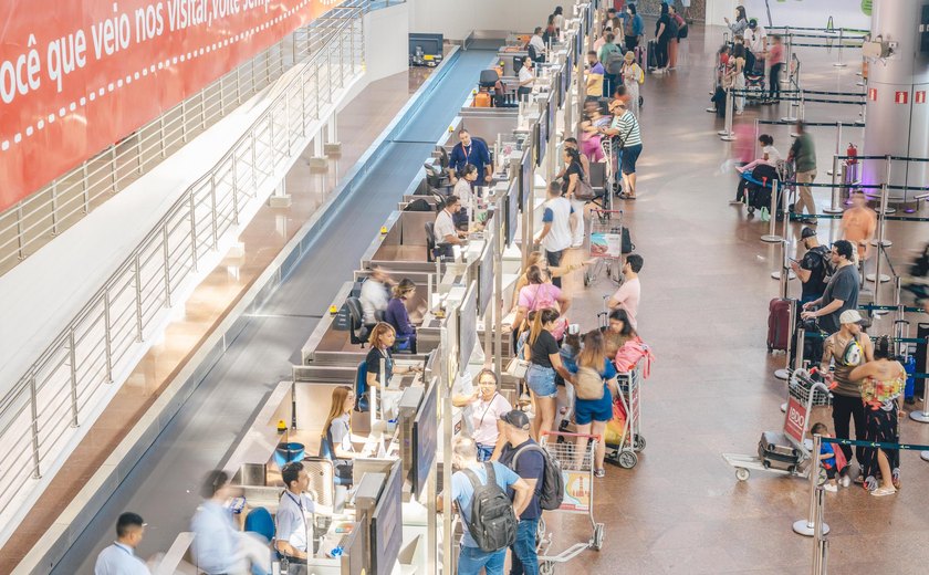 Aeroporto Zumbi dos Palmares tem crescimento expressivo de passageiros