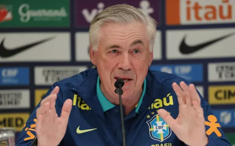 'Tudo perfeito, vamos ver amanhã', diz Ancelotti sobre seleção