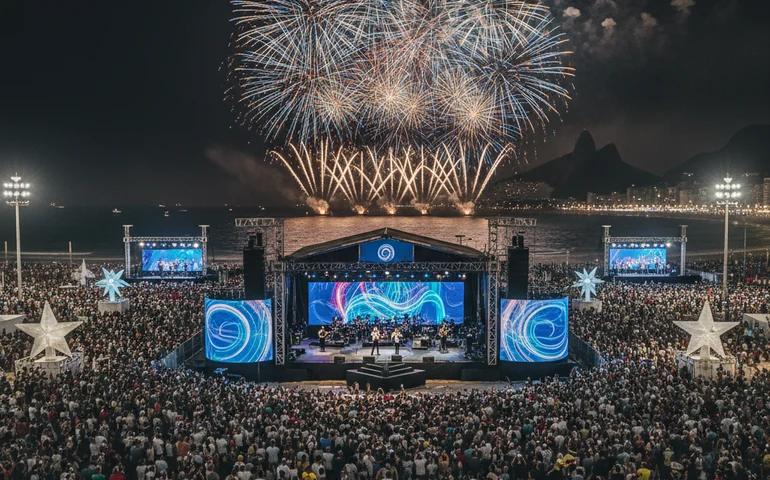 Confira os horários dos shows de réveillon nos palcos de Copacabana e Flamengo