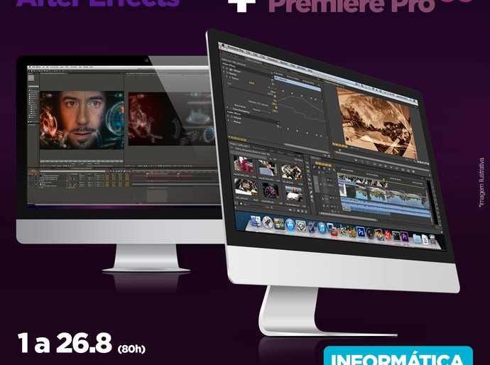 Matrículas para Curso Adobe cc Vídeo: Premiere, Pro e After Effects