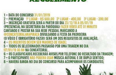 Arapiraca: inscrições do Show de Calouros da Festa da Padroeira seguem até o dia 12