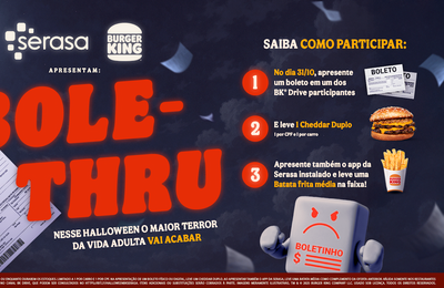 Burger King® e Serasa exploram “terror da vida adulta” em ação de Halloween