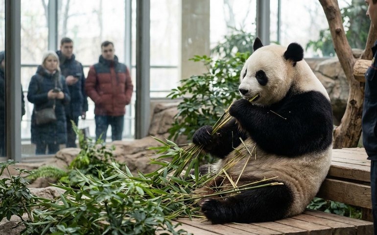 Bom dia direto de Moscou: DinDin deseja um café da manhã tranquilo