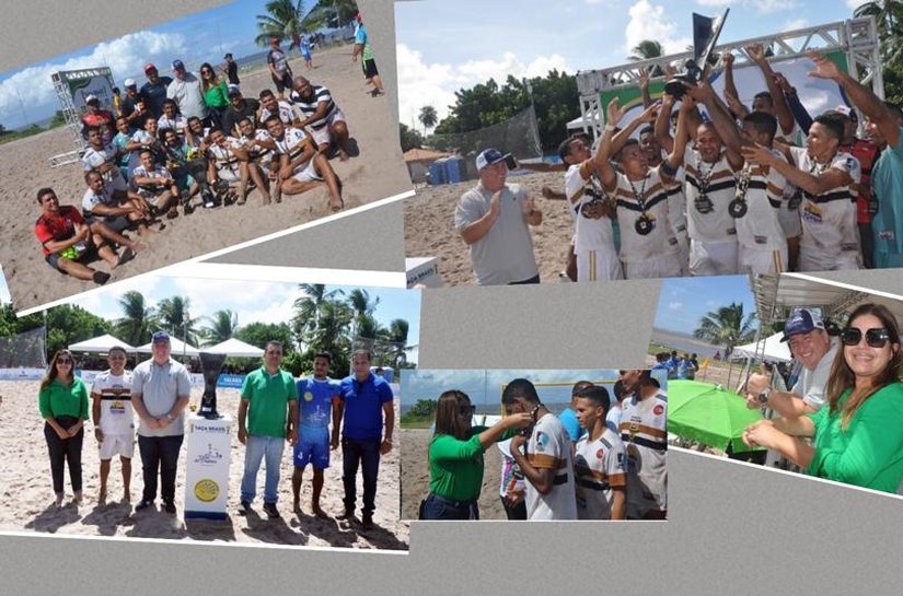 Porto de Pedras comemora Taça Brasil de Beach Soccer ocorrida durante cinco dias na cidade