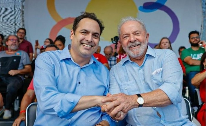 Presidente do BNB, Paulo Câmara, com o presidente Lula