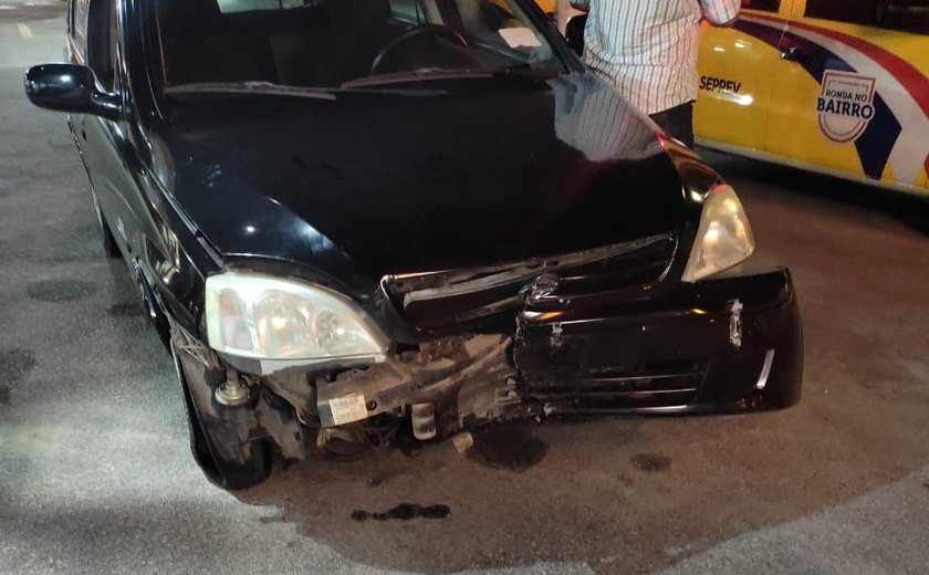 Ronda detém motorista embriagado que provocou acidente no Jacintinho