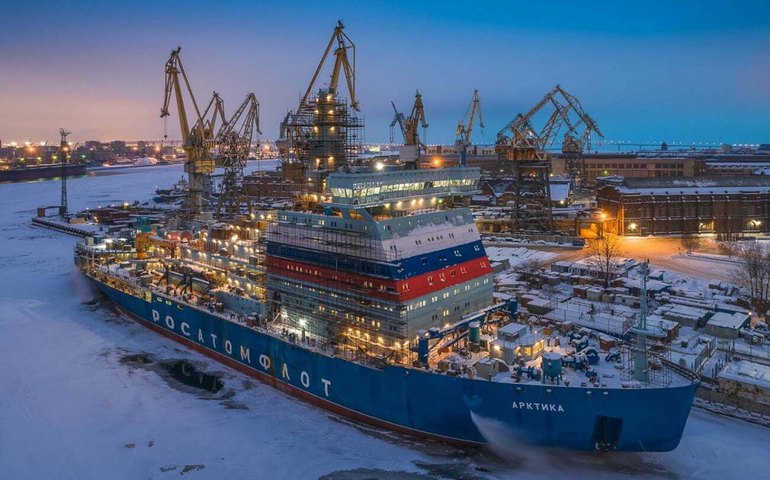 Descubra o novo quebra-gelo da frota nuclear da Rússia