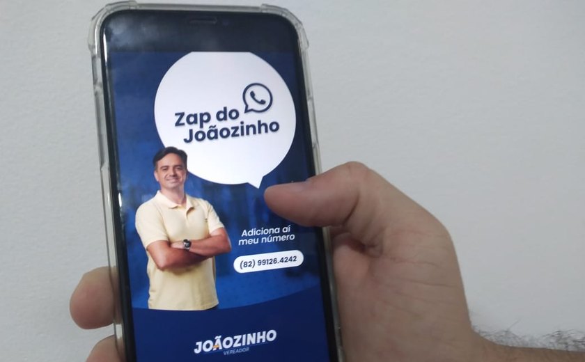 Vereador Joãozinho lança WhatsApp para melhor contato com a população