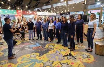 “Cantus Legis”, coro do MPAL, faz apresentação no Mercado das Artes 31 e marca contagem regressiva para o Nordeste Cantat 2025