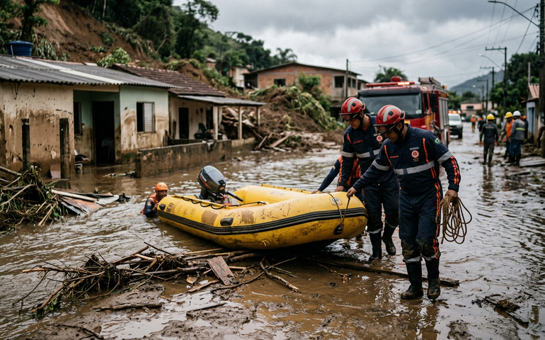 Bombeiros atendem mais de cem ocorrências após temporal; maioria dos casos ocorreu entre madrugada e manhã desta sexta