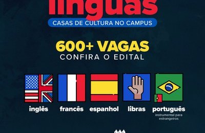 Edital para cursos de línguas abre inscrições de 646 vagas