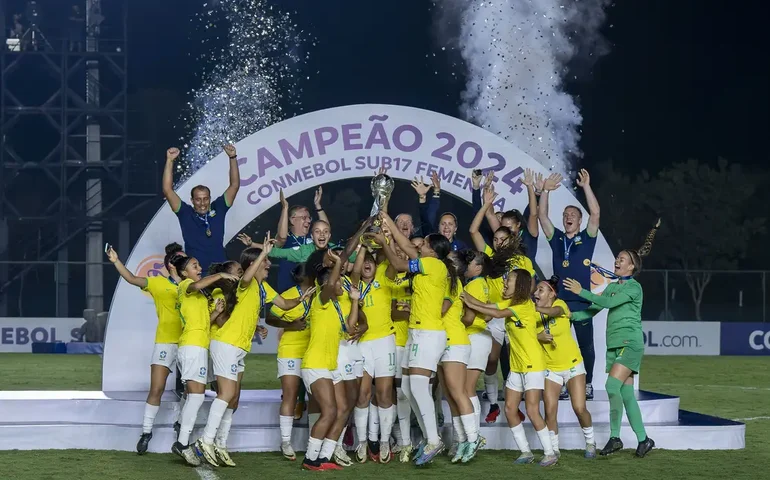 Seleção feminina goleia Paraguai e fatura penta em Sul-Americano Sub17