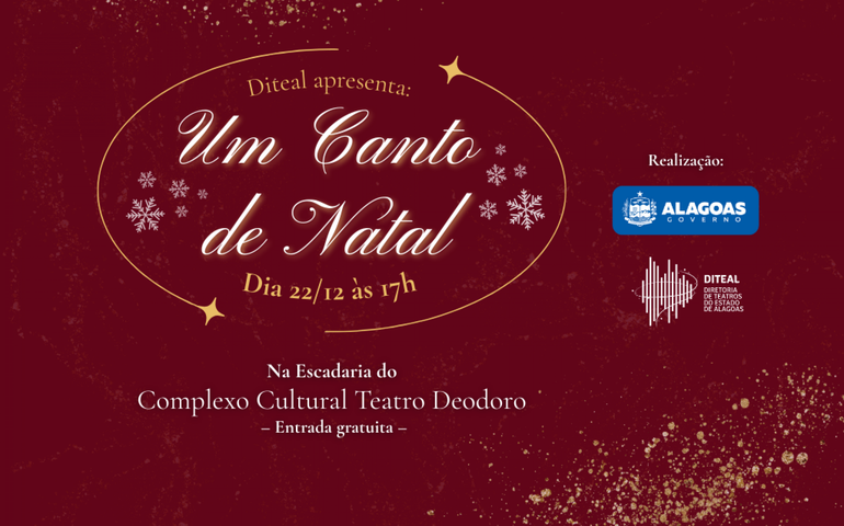 Espetáculo “Um Canto de Natal” encanta público na escadaria do Teatro Deodoro
