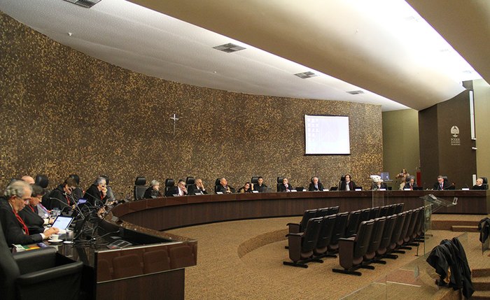 Pleno do Tribunal de Justiça de Alagoas, em sessão nesta terça-feira (15). (Foto: assessoria)