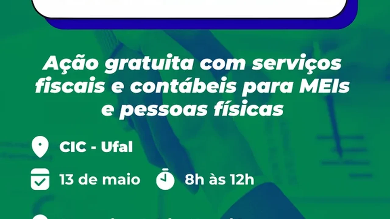 Ufal promove ação gratuita para abertura de MEI, declaração de IRRF e mais