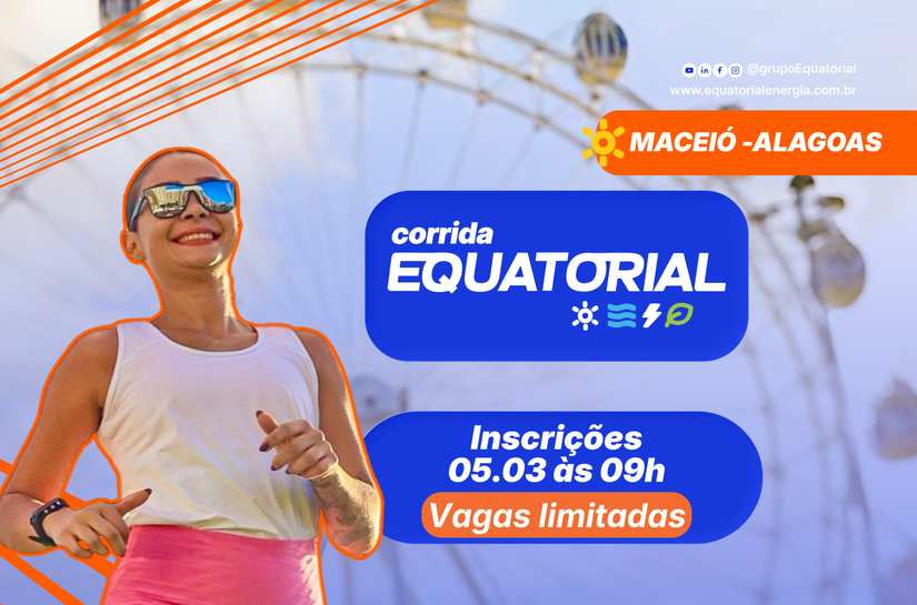 Inscrições para a segunda edição da Corrida Equatorial 2026 começam nesta quinta