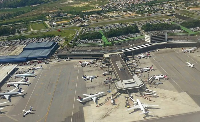 Aeroporto de Guarulhos, em São Paulo