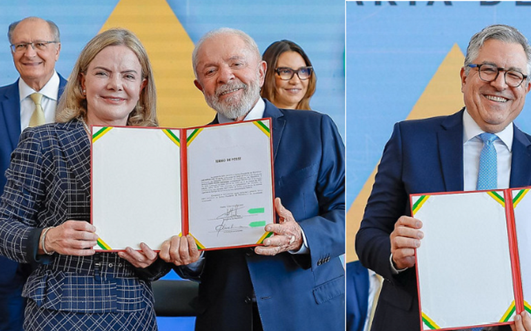 Alexandre Padilha assume como novo chefe da Saúde e Gleisi Hoffmann das Relações Institucionais