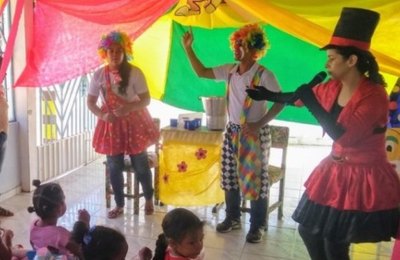 Dia do Circo é comemorado nas escolas da rede pública do município com atividades lúdicas
