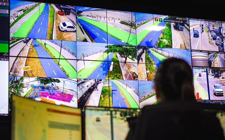 Câmeras de videomonitoramento reforçam segurança na nova orla de Maceió