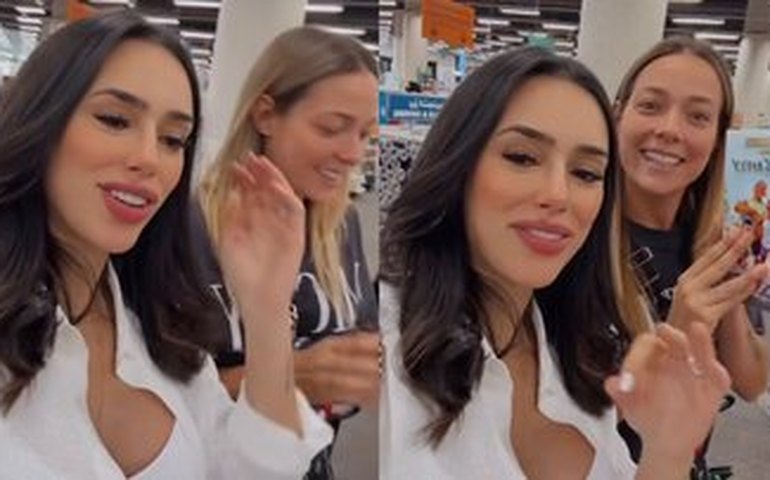 Bruna Biancardi e Carol Dantas fazem compras juntas na Arábia Saudita: 'Levando a loja inteira'