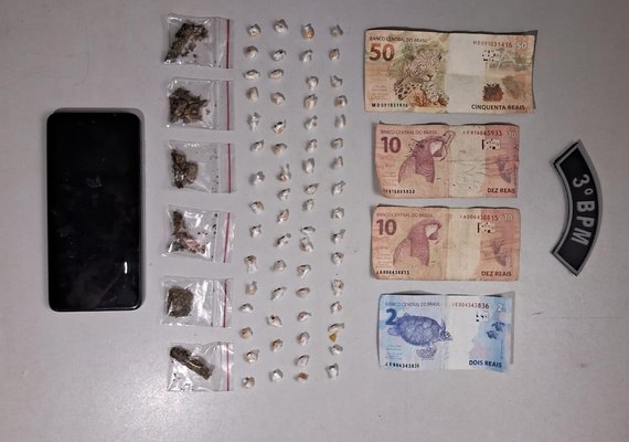 PM prende suspeitos de tráfico de drogas no interior de Alagoas