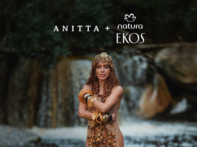 Natura Ekos anuncia parceria inédita com Anitta para Equilibrivm