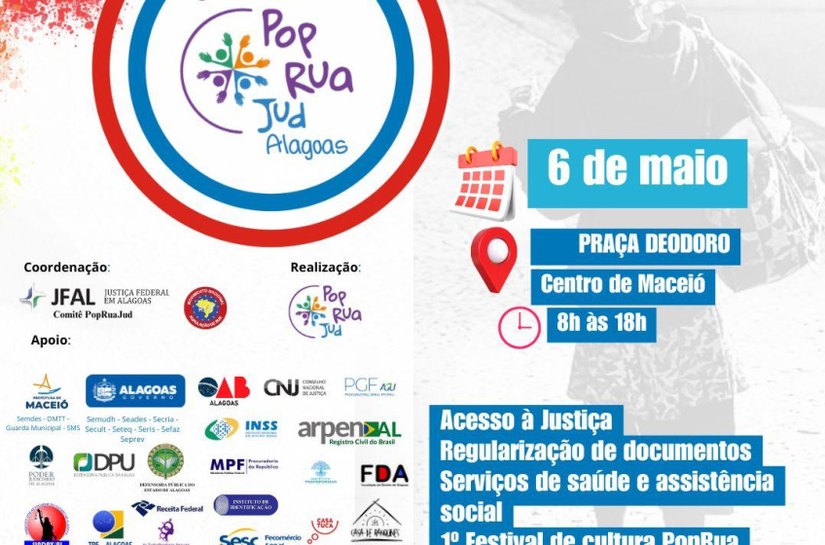 Semdes ofertará serviços no Mutirão PopRuaJud, na próxima terça-feira