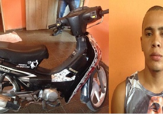 Homem que estava com moto roubada é preso no interior
