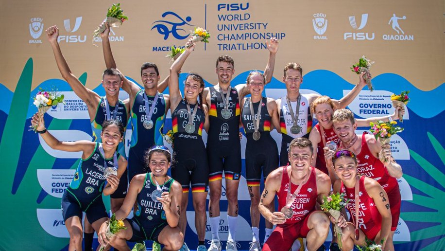 Brasil é prata no team relay do Mundial Universitário de Triathlon