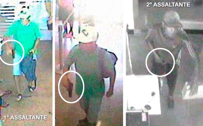 Polícia Civil divulga imagens de assalto à lotérica