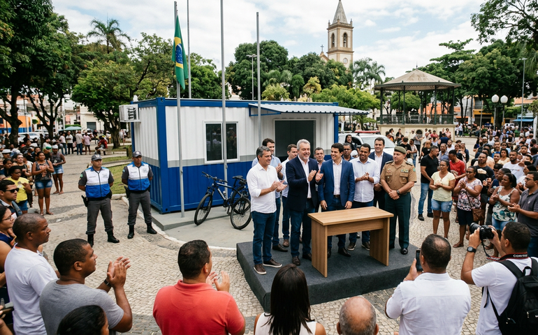 Governo inaugura base do Segurança Presente em Santa Cruz da Serra, em Duque de Caxias