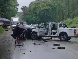 Acidente frontal na BR-316 deixa uma vítima fatal em Atalaia