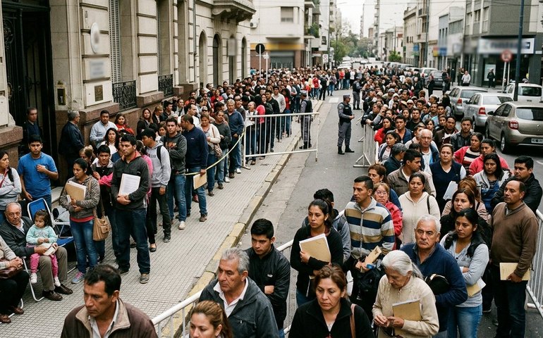 Filas quilométricas se formam em consulados após nova lei migratória na Espanha