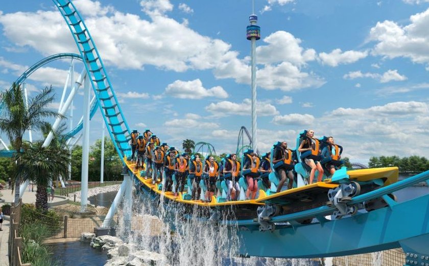 “Corajosos” poderão ficar em pé na nova montanha-russa do SeaWorld