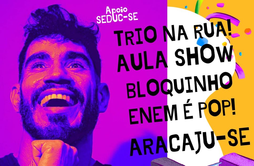 Enem 2023: Sergipe promove bloquinho com música, revisões e trio elétrico