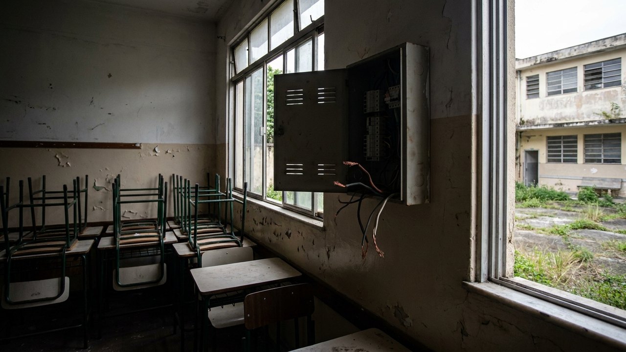 Educação no escuro: furto de cabos deixa 109 escolas estaduais do Rio até dez meses sem luz