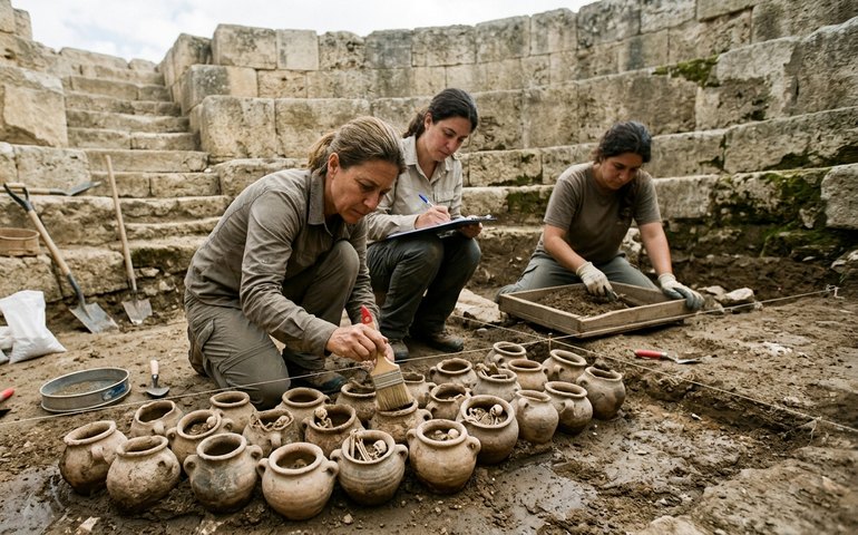 Arqueólogos descobrem cemitério infantil de 2.500 anos em antigo reservatório de Israel