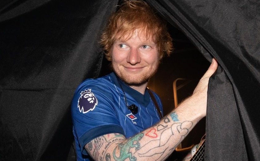 Ed Sheeran vai ao Maracanã assistir partida entre Fluminense e Atlético-MG