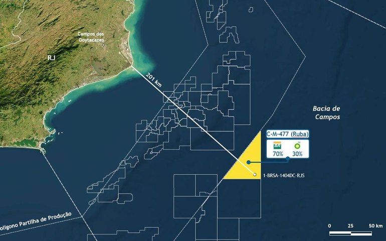 Petrobras anuncia nova descoberta de hidrocarbonetos no pré-sal da Bacia de Campos