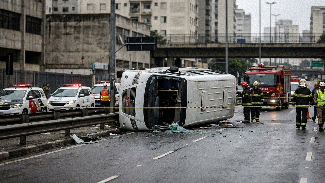 Acidente com micro-ônibus deixa três mortos em rodovia no interior de SP