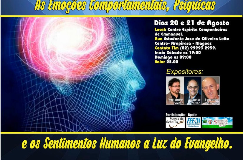 Espiritualidade e auto cura são tema de palestras em Alagoas nesta quarta